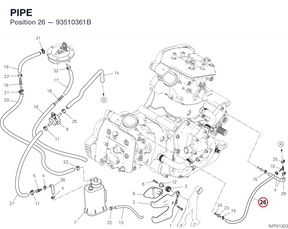 PIPE 93510361B diagram position