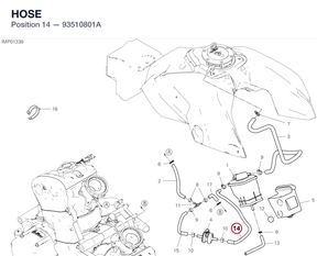 HOSE 93510801A diagram position