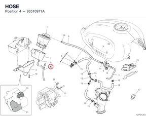 HOSE 93510971A diagram position