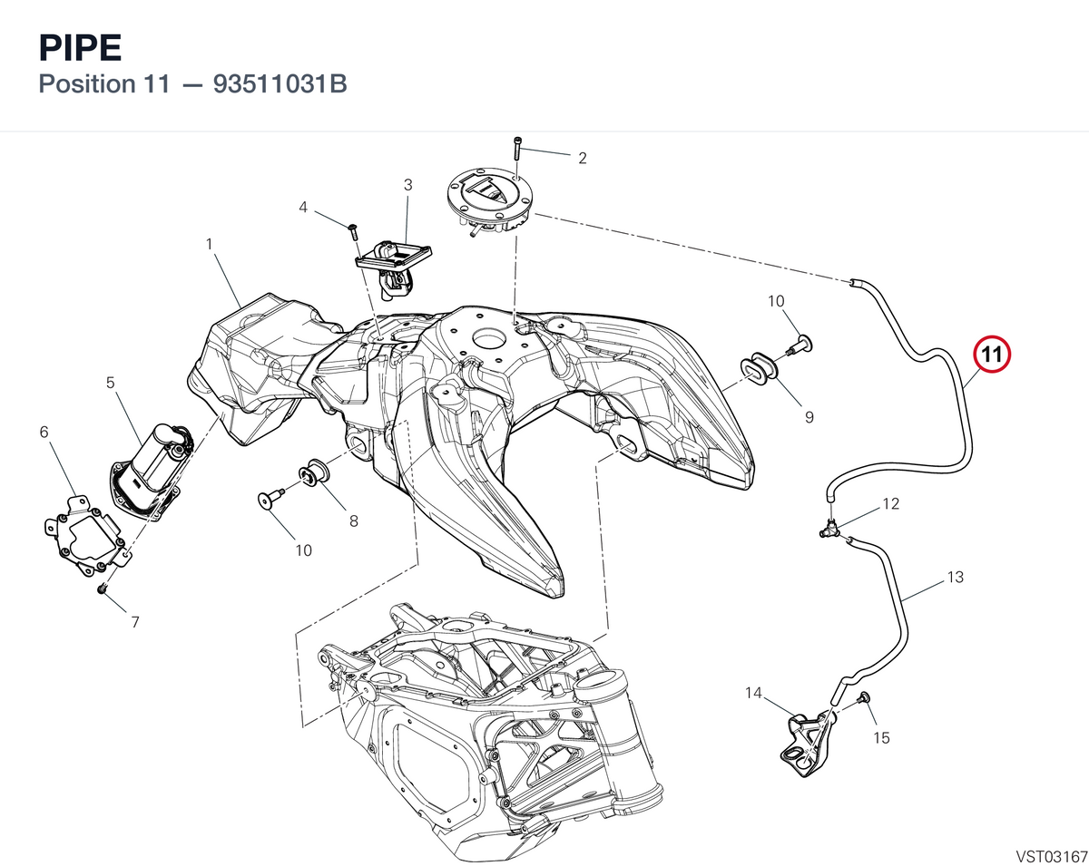 PIPE 93511031B diagram position