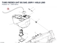 TUBO REDEX UHT SG SAE J30R11 4X8,8 L560 93511621A diagram position