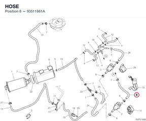 HOSE 93511661A diagram position