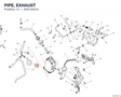 PIPE, EXHAUST 93513421A diagram position