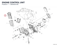 ENGINE CONTROL UNIT 93640051AN diagram position