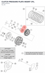Diagram preview: CLUTCH PRESSURE PLATE INSERT CPL. (A60632004044)
