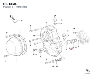 OIL SEAL 937842030 diagram position