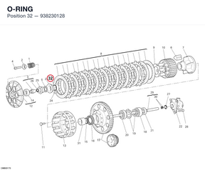 O-RING 938230128 diagram position