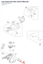 Diagram preview: Cap head bolt ISO 14579 M8x130 (0145790813000S)