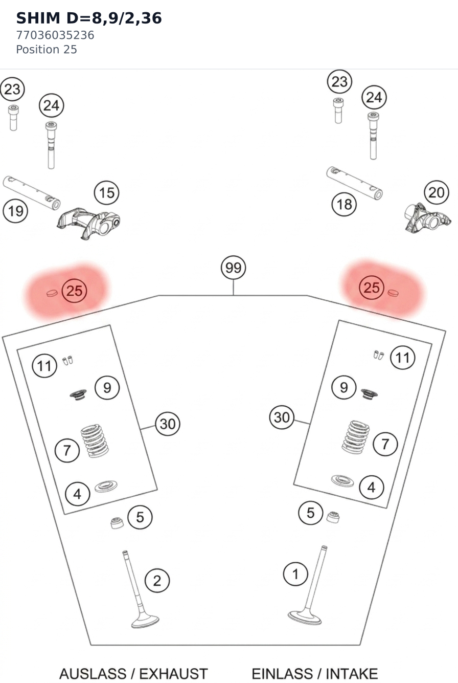 Diagram preview: SHIM D=8,9/2,36 (77036035236)