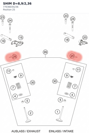 Diagram preview: SHIM D=8,9/2,36 (77036035236)