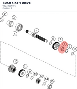Diagram preview: BUSH SIXTH DRIVE (96233006001)