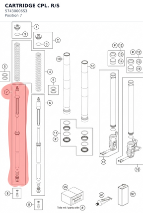 Diagram preview: CARTRIDGE CPL. R/S (57430006S3)