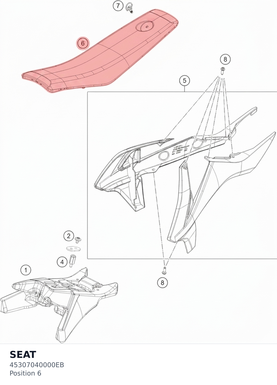 Diagram preview: SEAT (45307040000EB)