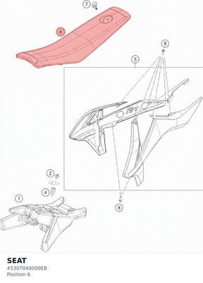Diagram preview: SEAT (45307040000EB)