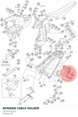 Diagram preview: BOWDEN CABLE HOLDER (76707015010)