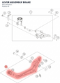 Diagram preview: LEVER ASSEMBLY BRAKE (96313050033)