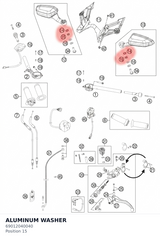 Diagram preview: ALUMINUM WASHER (69012040040)