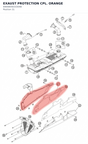Diagram preview: EXAUST PROTECTION CPL. ORANGE (6900805633304B)