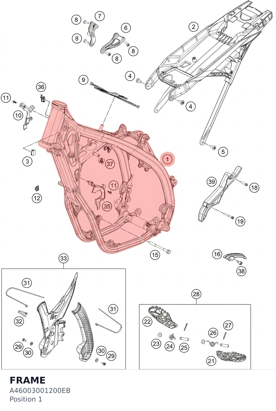 Diagram preview: FRAME (A46003001200EB)