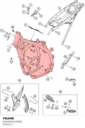 Diagram preview: FRAME (A46003001200EB)