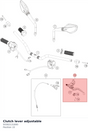 Diagram preview: Clutch lever adjustable (93302131000)