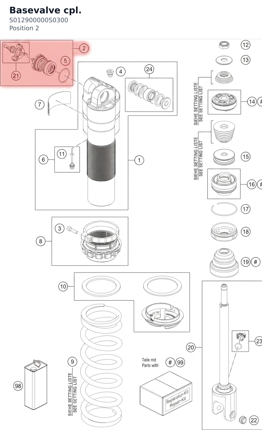 Diagram preview: Basevalve cpl. (S012900000S0300)