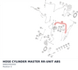 Diagram preview: HOSE CYLINDER MASTER RR-UNIT ABS (94842002000)