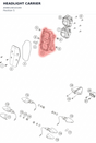 Diagram preview: HEADLIGHT CARRIER (A58014010100)