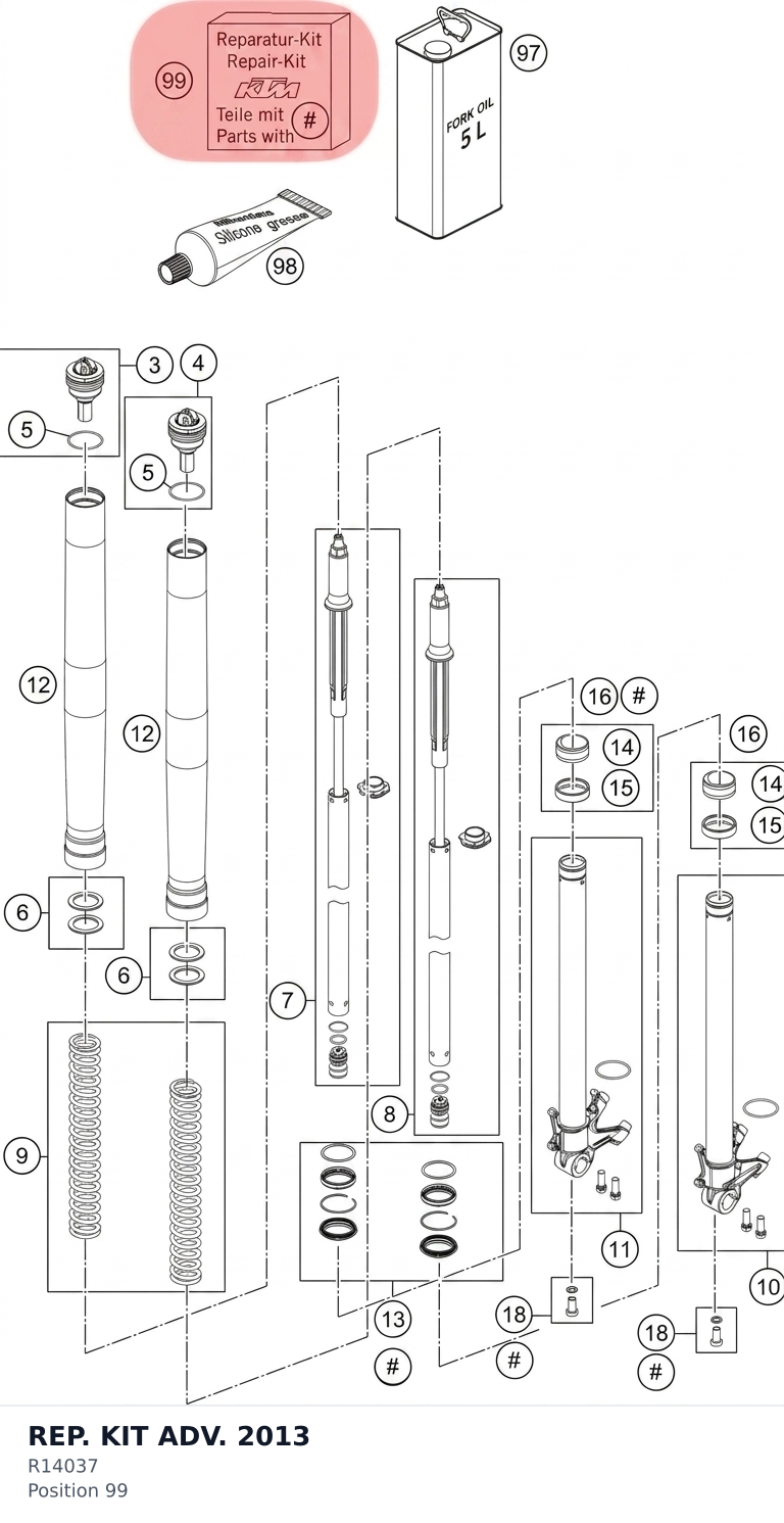 Diagram preview: REP. KIT ADV. 2013 (R14037)