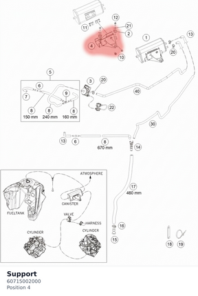 Diagram preview: Support (60715002000)