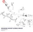 Diagram preview: HEXAGON SOCKET SCREW, M6X35 (J900000603500)