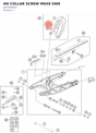 Diagram preview: HH COLLAR SCREW M6X8 SW8 (J025060083)