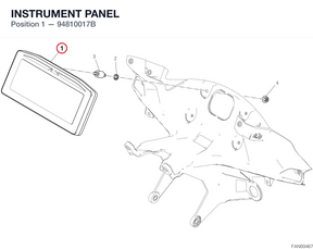 INSTRUMENT PANEL 94810017B diagram position