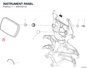 INSTRUMENT PANEL 94810211A diagram position
