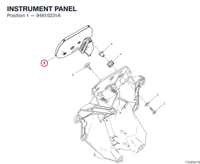 INSTRUMENT PANEL 94810231A diagram position