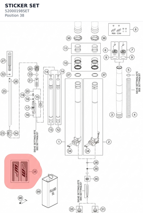 Diagram preview: STICKER SET (52000198SET)