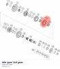 Diagram preview: Idle gear 3rd gear (63633013000)