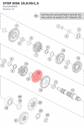 Diagram preview: STOP DISK 29,9/39/1,5 (61233046000)