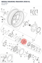 Diagram preview: NEEDLE BEARING RNA4909-2RSR-XL (0617456822)