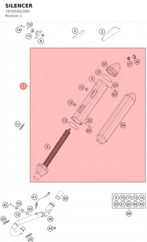Diagram preview: SILENCER (78705081000)