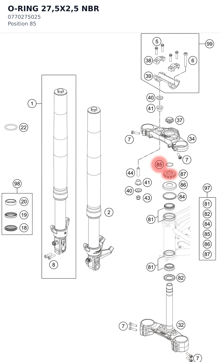 Diagram preview: O-RING 27,5X2,5 NBR (0770275025)