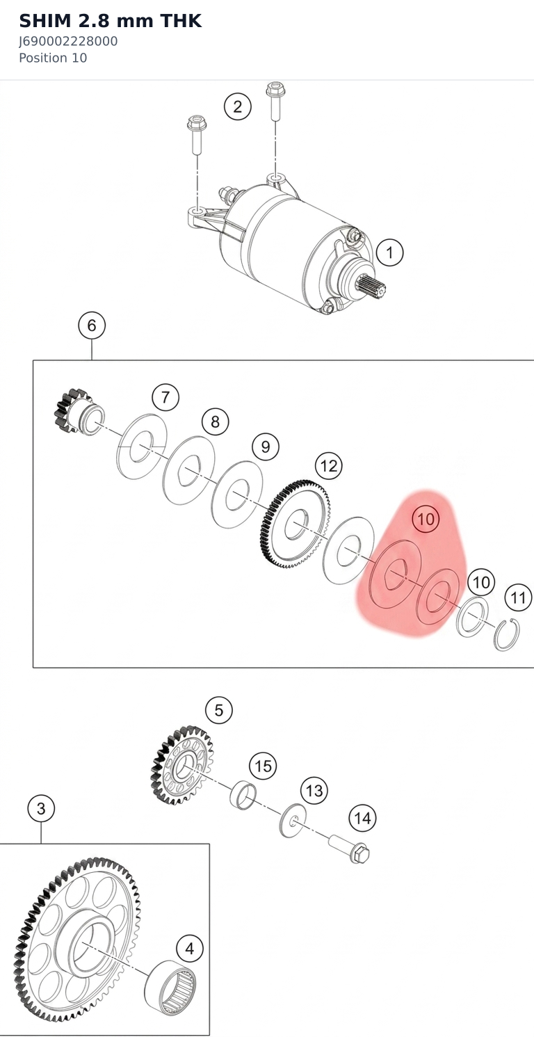 Diagram preview: SHIM 2.8 mm THK (J690002228000)