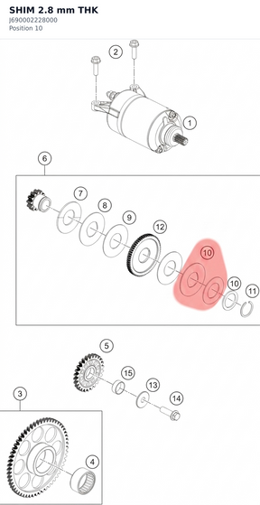 Diagram preview: SHIM 2.8 mm THK (J690002228000)