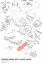 Diagram preview: GROUND CABLE BATT.-FRAME 16MM (61311098000)