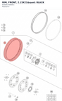 Diagram preview: RIM, FRONT, 2.15X21" BLACK (63509170000C1)