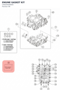 Diagram preview: ENGINE GASKET KIT (C90030099000)