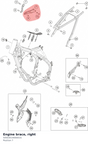 Diagram preview: Engine brace, right (5050301400001S)