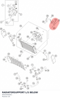 Diagram preview: RADIATORSUPPORT  L/S BELOW (90203005001)