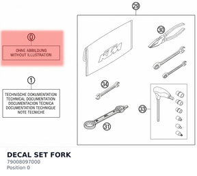Diagram preview: DECAL SET FORK (79008097000)