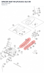 Diagram preview: SPACER SEAT RH JP191031 ELE OR (96307040070EB)